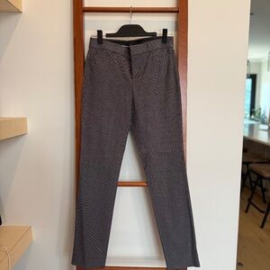 Banana Republic Slim Ankle Pants – Gray & White Stripes – Size 2 Long